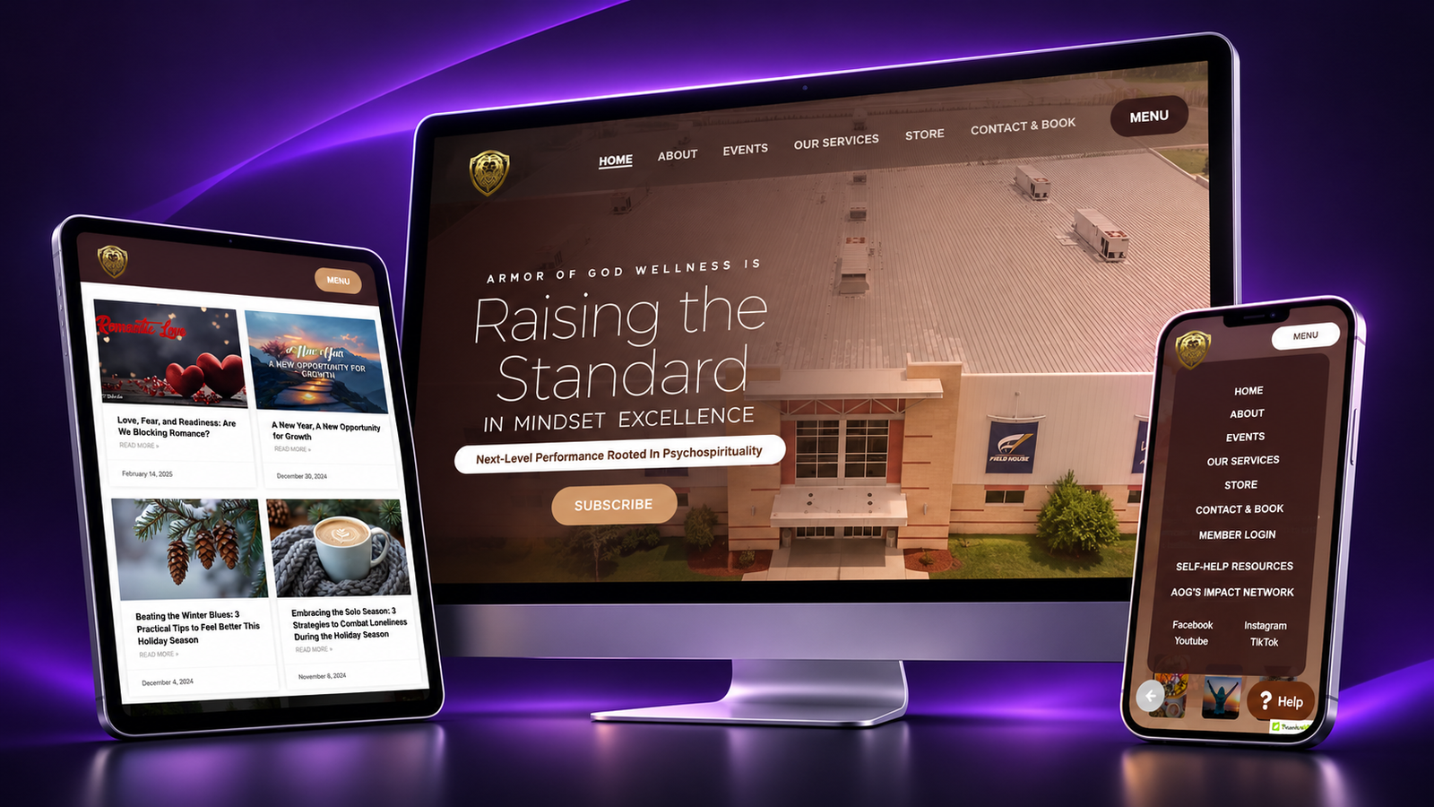 AOG Wellness Website Design & Development project banner